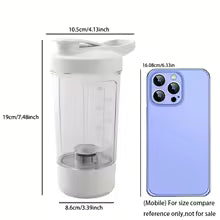 Shaker automático 400-650ml recargable