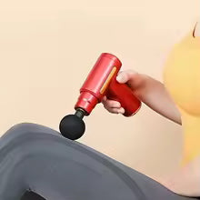 Pistola de masaje portátil mejorada: alivio muscular de tejido profundo, batería recargable por USB, Ideal para espalda y cuello